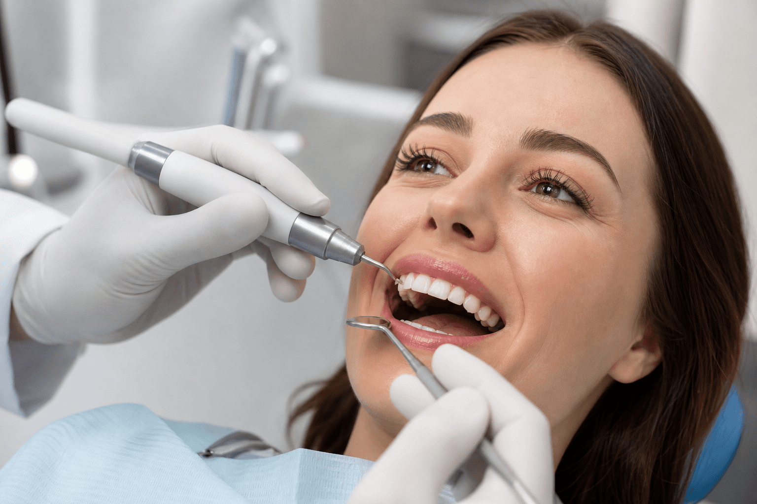Prevenção e manutenção — tratamento odontológico na Base Odontologia